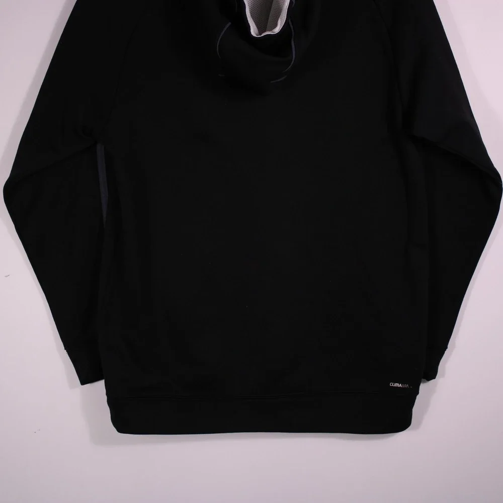Adidas Hoodie Youth XL Black Sporty‎ Casual Climalite Embroidered Logo Pullover